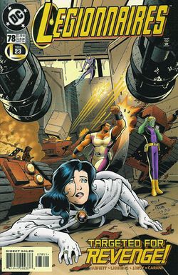 Legionnaires #78 cover art by Jeff Moy and W.C. Carani
